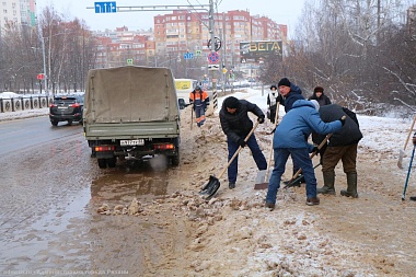 В Рязани опубликовали результаты субботника по уборке снега