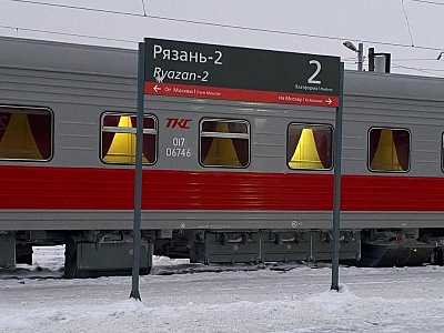 Поезд «Липецк — Москва» задержался в Рязани из-за обледенения контактной сети 