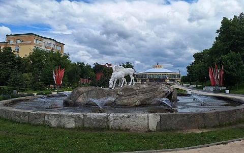 В Рязани заработал фонтан у Цирка