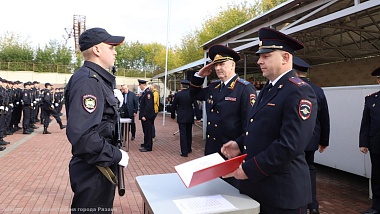 В Рязани присягу приняли 85 первокурсников Рязанского филиала Московского университета МВД