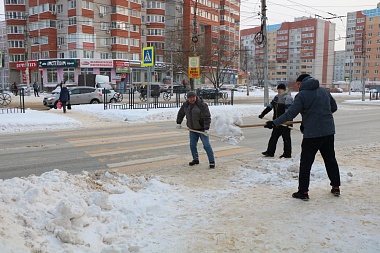 В Рязани опубликовали результаты субботника по уборке снега