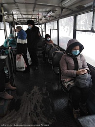 В Рязани вновь проверили соблюдение масочного режима в общественном транспорте