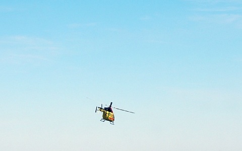 Пострадавшего в ДТП 1 января доставил в Рязанскую ОКБ вертолет санавиации