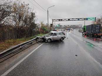 Подросток пострадал в аварии на Окружной дороги в Рязани