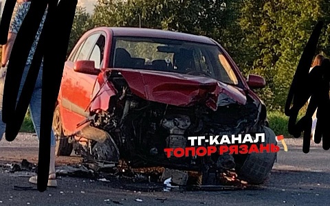 В Рязанской области столкнулись две легковушки