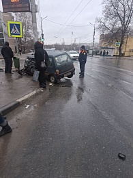 Две легковушки врезались у ЦПКиО в Рязани