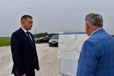 Зампред Павел Супрун осмотрел ремонт дорог в Рыбновском районе