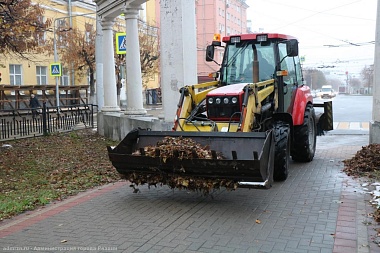В Рязани собрали 10 тонн листвы на месячнике по уборке города