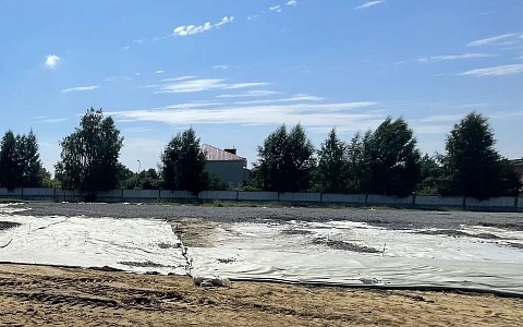 В Сараях реконструируют спортивный стадион