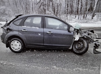 ГАЗель и иномарка жёстко столкнулись в Клепиковском районе
