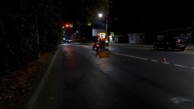 В Рязани продолжается обновление дорожной разметки