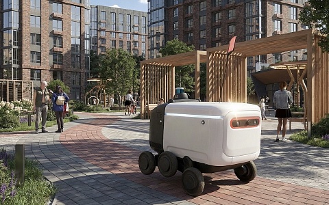 Жителям «Окской стрелки» и «Еврокласса» продукты и посылки доставят роботы