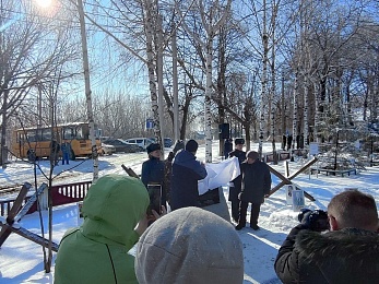 В рязанских Никуличах открыли знак "Рубеж обороны"