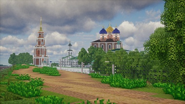 Рязанский кремль изобразили в стилистике Minecraft
