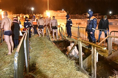 В Рязанской области встретили Крещение Господне на водоемах