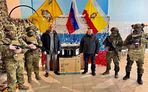 Павел Малков: рязанцы передали 387-му и 1044-му полкам дроны и генераторы