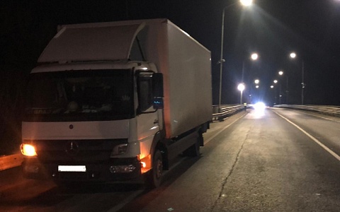 Грузовик Mercedes-Benz насмерть сбил женщину на трассе М-5 под Рязанью