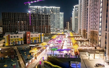 В ЖК «Еврокласс-4» установили навесы с инфракрасными обогревателями