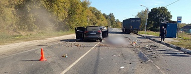 Полиция показала фото смертельного ДТП в Старожиловском районе