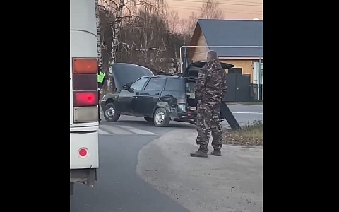 В Касимове столкнулись две легковушки