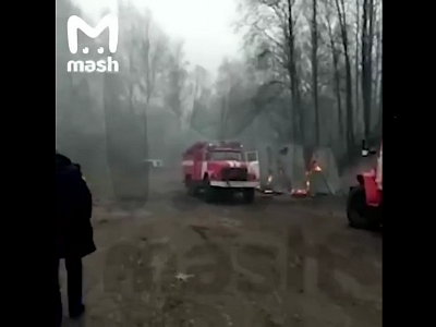 Появилось видео с места пожара в рязанском заводе