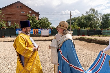 Под Рязанью заложен храм в честь святых Александра Пересвета и Андрея Осляби 