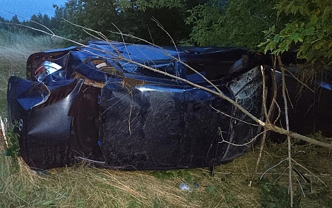 В Сараевском районе Lada вылетела в кювет, пострадали два подростка и 18-летняя девушка