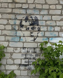 В Рязани появились граффити с цитатами русских классиков