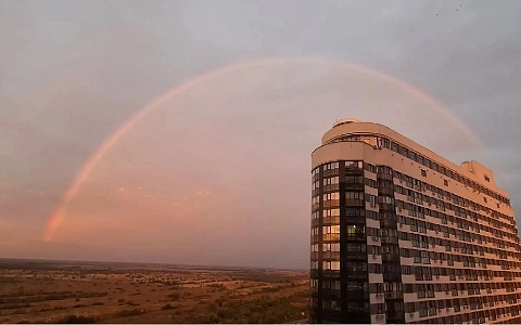Над Рязанью сфотографировали радугу