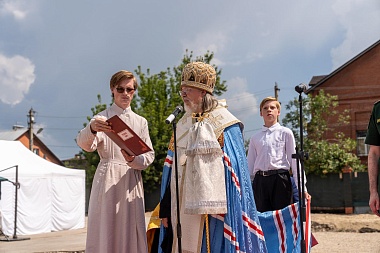 Под Рязанью заложен храм в честь святых Александра Пересвета и Андрея Осляби 
