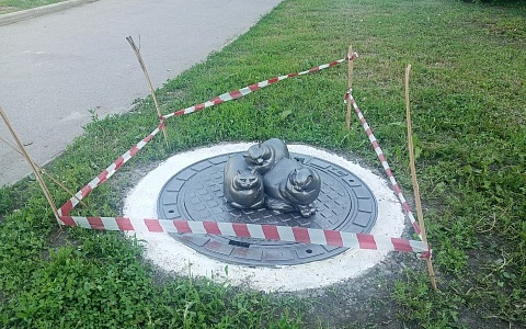В Рязани на Лыбедском бульваре обосновались три кота
