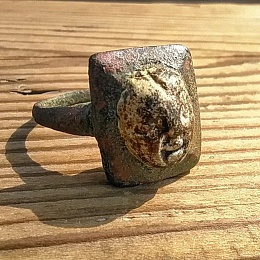 Археологи нашли в Рязанской области древнее украшение с лицом