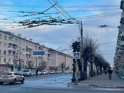 В Рязани на Первомайском проспекте 24 ноября вновь встали троллейбусы