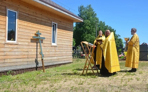 В Рязанском округе состоялось освящение креста для часовни
