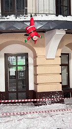 В Касимове сфотографировали попавшего в беду Санту