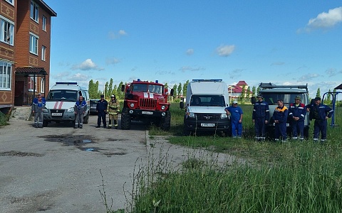 В Ухоловском округе учились ликвидировать последствия взрыва газа