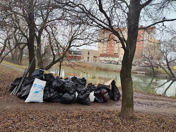 Берега Черезовских прудов очистили от пяти кубометров мусора