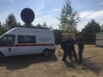 Фоторепортаж: лесной пожар в Деулино