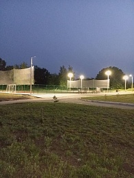 В Скопинском районе завершили благоустройство у мини-футбольного поля