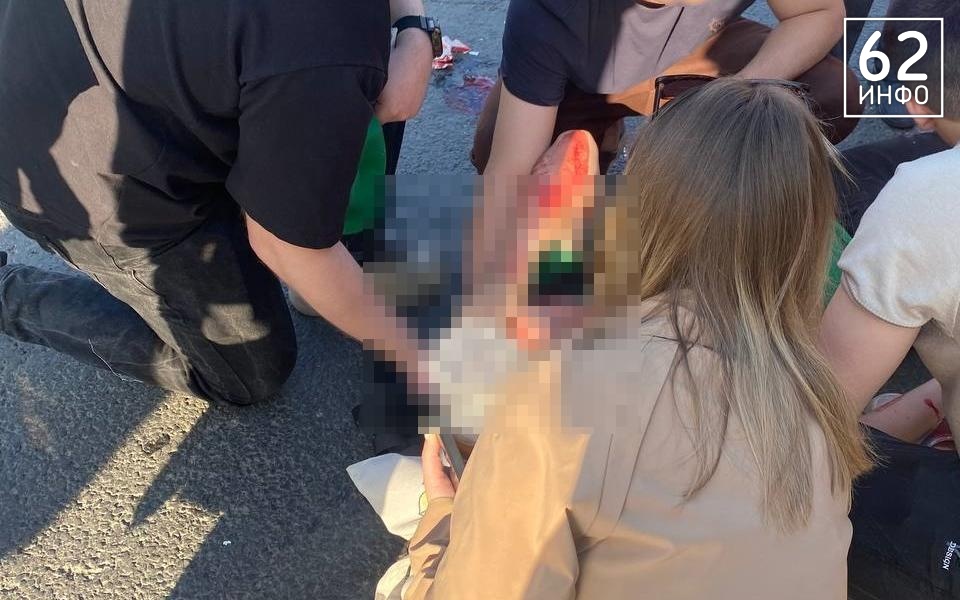 Рязанский курьер столкнулся с велосипедистом и потерял сознание  - 62ИНФО