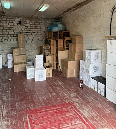 В Рязани изъяли 23 тысячи бутылок водки и виски из гаража