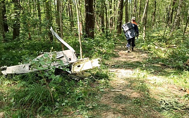 Рязанцы помогали ликвидировать последствия крушения самолёта под Коломной