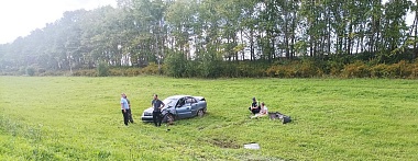 Тулячка перевернулась на дороге в Михайловском районе