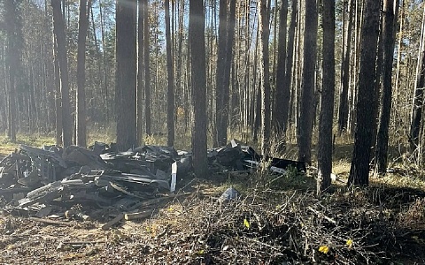 У "Тропы Паустовского" под Рязанью устроили свалку