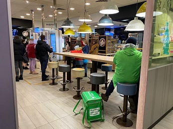 В Рязани рестораны McDonald’s продолжили работать в понедельник
