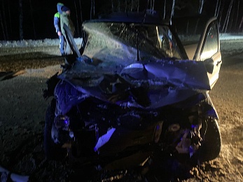 Чуваш влетел на легковушке в стоящий эвакуатор в Клепиковском районе