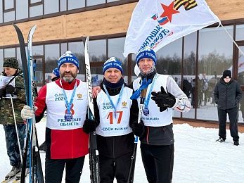 В Рязани к "Лыжне России" присоединились ветераны СВО