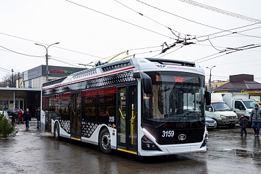 Опубликованы фото новых троллейбусов на улицах Рязани