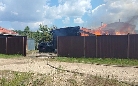 В Полкове произошел крупный пожар