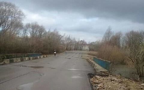 В Рыбновском округе мост освободился от воды